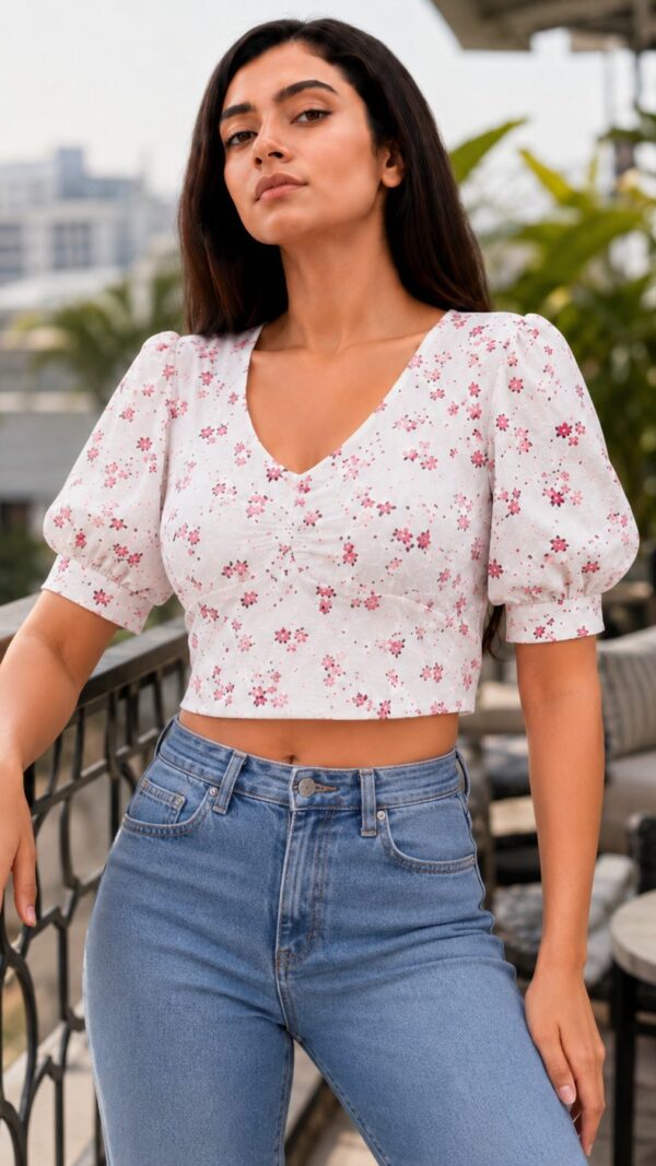 Blush Meadow Crop Top